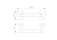Держатель для туалетной бумаги без крышки WONZON & WOGHAND PORTO, Хром (WW-1611) - Gidratop.ru изображение