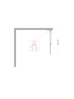 Душевая перегородка BelBagno UNO-L-1-TB-70-C-GM - Gidratop.ru изображение