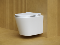 Подвесной унитаз Balearica Rimless (цвет Черный Матовый) - Gidratop.ru изображение