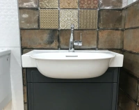 Тумба под раковину Laufen New Classic 77.5 х 31.5 х 67.5 см, 4.0604.2.085.627.1, подвесная, серый - Gidratop.ru изображение