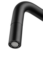 Смеситель для кухни с выдвижным изливом WONZON & WOGHAND, Черный матовый (WW-6018-MB) - Gidratop.ru изображение