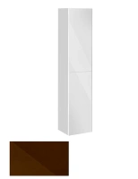 Шкаф-пенал Keuco Royal Reflex 34031 120001 подвесной 35 см, с корзиной, мокка, петли слева - Gidratop.ru изображение