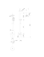 Душевая система WONZON & WOGHAND Line, Черный матовый (WW-AE3354-MB) - Gidratop.ru изображение