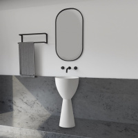 Раковина отдельностоящая ABBER Stein AS2507 белая матовая - Gidratop.ru изображение