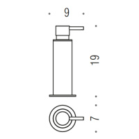 Colombo Mini Дозатор для жидкого мыла подвесной, цвет: PVD золото матовое - Gidratop.ru изображение