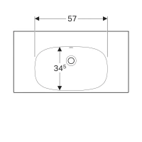 Раковина Geberit Acanto 500.624.01.2, 90 х 48,2 см, белая - Gidratop.ru изображение