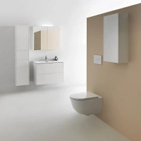 Зеркальный шкаф Laufen Base 80 см, 0280.2 (4.0280.2.110.260.1) - Gidratop.ru изображение