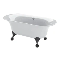 Квариловая ванна Villeroy&Boch Ceta 175 x 75 см UBQ175CEA7B0V-01 ножки черные - Gidratop.ru изображение