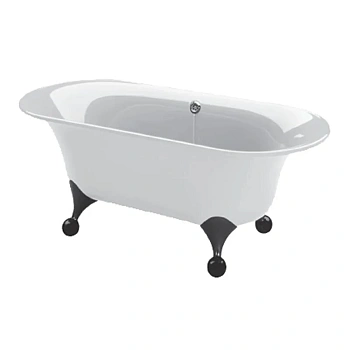 Квариловая ванна Villeroy&Boch Ceta 175 x 75 см UBQ175CEA7B0V-01 ножки черные