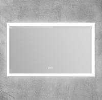 Зеркало со встроенным светильником, сенсорным выключателем и подогревом SPC-GRT-1000-600-LED-TCH-WARM, 12W, 220-240V, 1000x30x600 - Gidratop.ru изображение