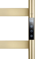 Полотенцесушитель электрический WONZON & WOGHAND DÜSSELDORF, Брашированное золото (WW-A204-BG) - Gidratop.ru изображение