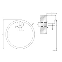 Gessi Tondo полотенцедержатель-кольцо, цвет: Copper PVD - Gidratop.ru изображение