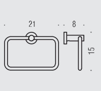 Colombo Plus Полотенцедержатель, кольцо, цвет: PVD графит матовый - Gidratop.ru изображение