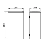 Корзина для мусора Keuco Collection Moll 12788010000, хром, белый - Gidratop.ru изображение