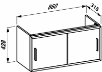 Шкаф под раковину Laufen Case 7050.1.070.500.1 белый - Gidratop.ru изображение