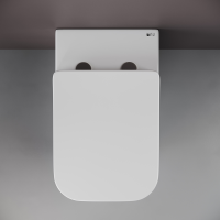 Напольный приставной унитаз Cubic Rimless - Gidratop.ru изображение