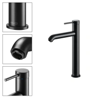 Смеситель Keuco Ixmo Soft 59510372100 для раковины, цвет черный матовый - Gidratop.ru изображение