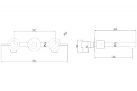 Смеситель ABBER Emotion AF88121B скрытого монтажа для раковины, черный матовый - Gidratop.ru изображение