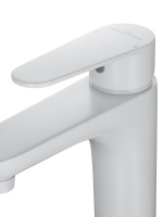 Смеситель для раковины высокий WONZON & WOGHAND ALFA, Белый матовый (WW-A40232-MW) - Gidratop.ru изображение