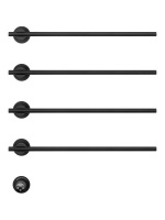 Полотенцесушитель электрический встраиваемый WONZON & WOGHAND DORTMUND, Черный матовый (WW-A364-MB) - Gidratop.ru изображение