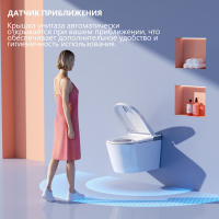 Комплект ABBER подвесной электронный унитаз-биде Bequem AC1120S с инсталляцией AC0101P2 - Gidratop.ru изображение