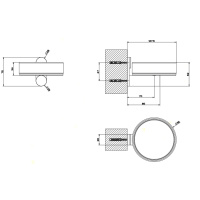 GESSI 316 мыльница настенная, цвет: черный/steel brushed - Gidratop.ru изображение