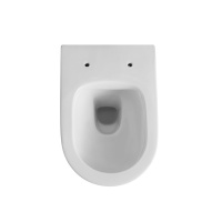 Унитаз подвесной Cute VT1-24 безободковый, цвет белый, ультратонкое soft-close сиденье - Gidratop.ru изображение