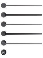 Полотенцесушитель электрический встраиваемый WONZON & WOGHAND MÜNCHEN, Темный графит (WW-A355-GM) - Gidratop.ru изображение