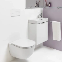 Подвесной унитаз Laufen Pro Rimless 8.2096.6.000.000.1 с гигиеническим душем Nobili и крышкой-сиденьем Softclose - Gidratop.ru изображение