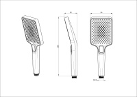 Лейка для душа WONZON & WOGHAND, Хром (WW-88SC08-CR) - Gidratop.ru изображение