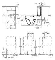 Напольный безободковый унитаз Villeroy&Boch Venticello 4612R001/57071101 - Gidratop.ru изображение
