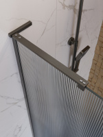 Душевая перегородка BelBagno UNO-L-1-TB-100-FL-GM - Gidratop.ru изображение