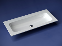 Раковина накладная мебельная Grace прямоугольная, без отверстия под смеситель, 1010x457x137, цвет белый, арт. CN7013wx - Gidratop.ru изображение