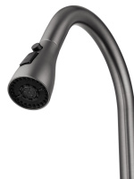 Смеситель для кухни с выдвижным изливом WONZON & WOGHAND, Темный графит (WW-AE54123-BGG) - Gidratop.ru изображение