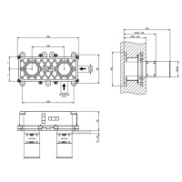 GESSI Anello/Ingranaggio встраиваемая часть настенного смесителя для раковины, цвет Steel Brushed (Последние 2шт продаем с внешками с нашего склада!) - Gidratop.ru изображение