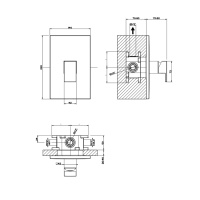 Gessi Rettangolo встраиваемый однорычажный смеситель(внешние части), цвет: черный - Gidratop.ru изображение