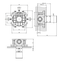 GESSI встраиваемая часть настенного однорычажного смесителя, брашированная сталь - Gidratop.ru изображение