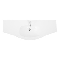 раковина из искусственного мрамора 50155 Bianco, 138x41x12,5 - Gidratop.ru изображение