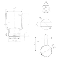 Стаканчик настенный Villeroy&Boch TVA15101800061 - Gidratop.ru изображение