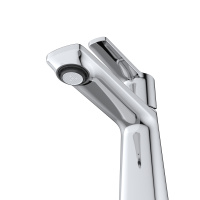 LUX-LS-01-W0 Смеситель для раковины однорычажный, без донного клапана, хром - Gidratop.ru изображение