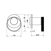 Gessi Anello встраиваемый однорычажный смеситель на 1 выход, цвет: хром - Gidratop.ru изображение