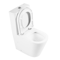 Унитаз-компакт безободковый BelBagno FLAY-R BB2149CPR/BB2149T/BB865SC - Gidratop.ru изображение