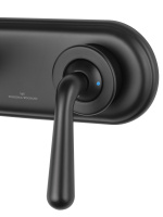 Смеситель для раковины встраиваемый WONZON & WOGHAND STEAM, Черный матовый (WW-88869008-MB) - Gidratop.ru изображение