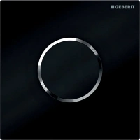 ИК-привод для писсуара Geberit HyTronic Sigma Type 10, панель - черный, кольцо - глянцевый хром, 116.035.KM.1 - Gidratop.ru изображение