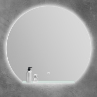 Зеркало с встроенным светильником и сенсорным выключателем с полкой SPC-RNG-1000-LED-TCH-MENS, 12W, 220-240V, 1000x30 - Gidratop.ru изображение