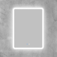 Зеркало со встроенной подсветкой, голосовым управлением и подогревом SPC-MAR-600-800-LED-TCH-SND, 12W, 220-240V, 600x30x800 - Gidratop.ru изображение