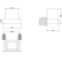 Gessi Rettangolo стакан подвесной, цвет: хром/черный - Gidratop.ru изображение