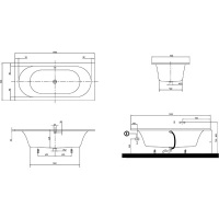 Ванна Villeroy&Boch LOOP&FRIENDS SQUARE Duo UBA199LFS2V, 190 х 90 см, акрил - Gidratop.ru изображение
