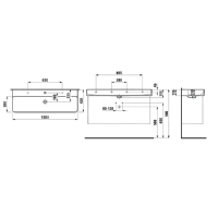 Раковина Laufen Val 120 х 42 см, цвет белый, 8.1028.9.000.104.1 - Gidratop.ru изображение