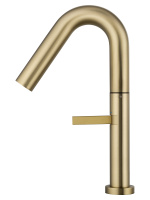 Смеситель для раковины высокий WONZON & WOGHAND, Брашированное золото (WW-6068-BG) - Gidratop.ru изображение